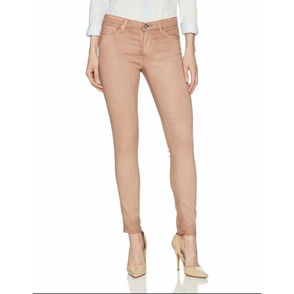 Ag Adriano Goldschmied Denim - Adriano Goldschmied dusty rose super skinny ankle jeans sz 31R